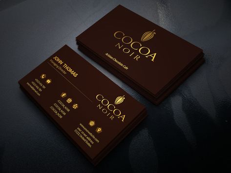 Contest Entry #194 for I need a business card Design for Chocolate Cafe Chocolate Visiting Card Design, Chocolate Cover Design, Logo For Chocolate Business, Chocolate Logo Design Ideas, Chocolate Business Card, Business Card Design Black, Chocolate Quotes, Chocolate Logo, Digital Advertising Design