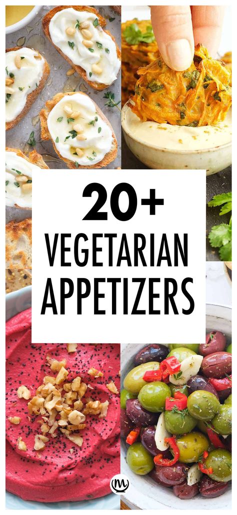 Top view of vegetarian appetizers. Vegetarian Canapes, Vegetarian Finger Food, Vegetarian Appetizers Easy, Veg Appetizers, Veggie Appetizers, Vegetarian Party, Vegan Finger Foods, Vegetarian Party Food, Vegetarian Starters