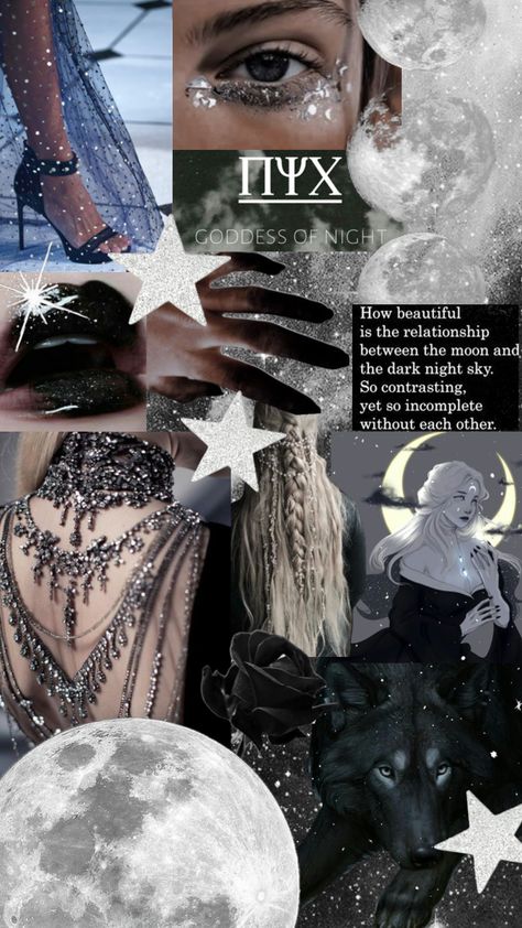 #NYX #goddess #night Sky Goddess Aesthetic, Nyx Goddess Aesthetic Outfit, Spooky Baddie Aesthetic, Nyx The Goddess Of Night, Goddess Of Night Aesthetic, Nyx Fanart Goddess, Nyx Wallpaper Goddess, Nyx Inspired Outfits, Night Goddess Costume