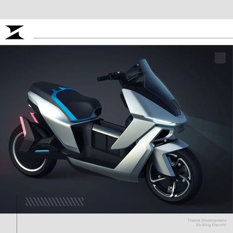 The final theme for the scooter- a result of many months of adjustments and tweaking while trying to clarify the theme which led to one of… | Instagram Concept Motorcycles Sketches, Honda Dio, Electric Scooter Design, Motor Listrik, Best Motorbike, Automobile Engineering, Scooter Design, Concept Motorcycles, Scooter Motorcycle