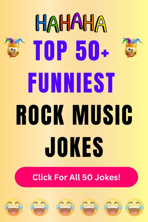 Check Out The Top 50+ Funny Rock Music Jokes And Puns. Click For All 50+ Hilarious Rock Music Jokes! Music Puns, Jokes And Puns, Funny Rock, Band Jokes, Music Jokes, Clean Jokes, Broken Leg, Math Books, Very Funny Jokes