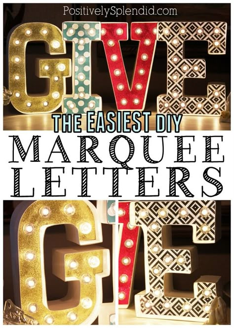 A tutorial for easy DIY marquee letters. #MichaelsMakers Hang Pegboard, Lighted Letters, Diy Marquee Letters, Light Up Letters, Creative Bedroom, Diy Letters, Diy Magazine, Light Letters, Marquee Letters