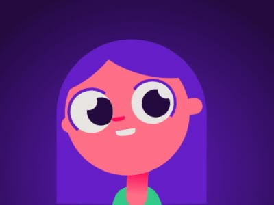 Character Test by Fraser Davidson Character Design Illustrator, Motion Graphics Character Design, Character Motion Design, Jelly Animation, Character Animation Gif, Shy Character, Eyes Animation, Animation Cartoon Character, Hair Animation