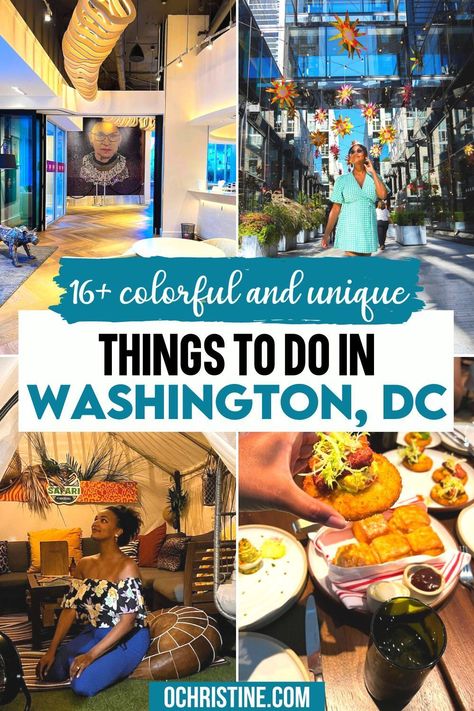 Whether it is your first time visiting the US capital or you are returning to explore DC beyond its iconic monuments and museums – this diverse guide will help make your stay one to remember! Check out my blog to learn more. | things to do in washington dc | free things to do in washington dc | unique things to do in washington dc | what to do in washington dc | best places to visit in washington dc | washington dc travel guide | washington dc travel Washington Dc Itinerary, Washington Dc Travel Guide, Washington Dc With Kids, Washington Dc Vacation, Dc Vacation, Things To Do In Washington, Dc Washington, Washington Dc Travel, Washington Heights