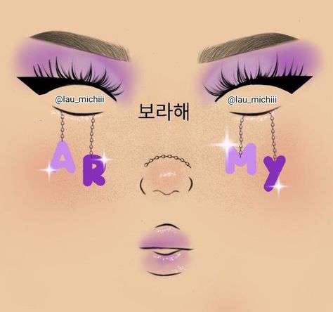 Make Up Bts, Boceto Makeup Egirl, Army Makeup, Makeup Bts, Makeup Egirl, Bts Makeup, Makeup Drawing, Beginners Eye Makeup, Simple Makeup Tips