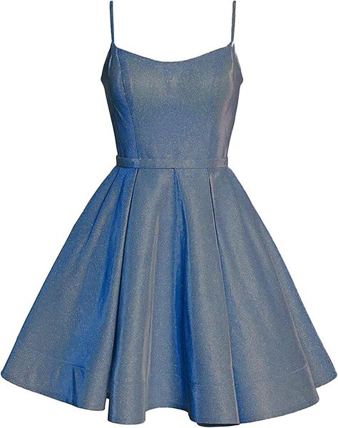 Satin Dress Short, Cocktail Party Gowns, Glitter Dress Short, Homecoming Dresses Sparkly, Blue Dress Short, Satin Homecoming Dress, Blue Homecoming Dresses, Beautiful Dresses Short, Prom Dress Inspiration