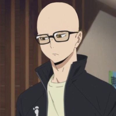 #tsukki #haikyuu Bald Anime Characters, Bald Anime, Cursed Anime, Futurisme Retro, Haikyuu Meme, Haikyuu Memes, Tsukishima Kei, Bald Man, Haikyuu Kageyama