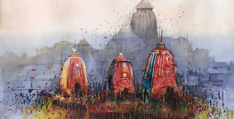 Ratha Yatra in Odisha in 2020 | Office Holidays Jagannath Drawing, Ratha Yatra, Jay Jagannath, Jai Jagannath, Jagannath Temple, Rath Yatra, Lord Jagannath, Watercolor Workshop, Hinduism Art