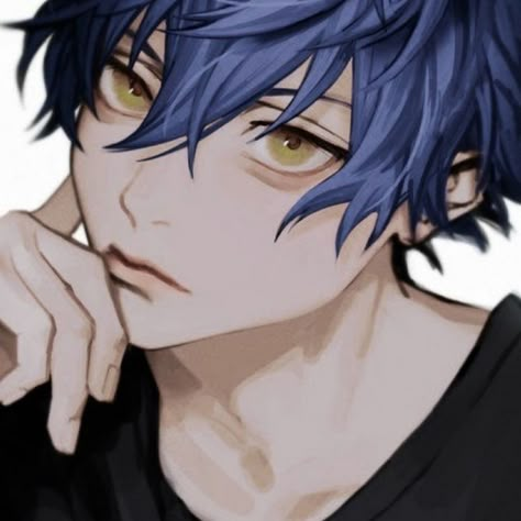 Blue Hair Boy Art, Jun Sazanami, Blue Hair Anime Boy, Anime Blue Hair, Dekorasi Halloween, Oc Manga, Boy Illustration, Boy Anime, Eye Photography