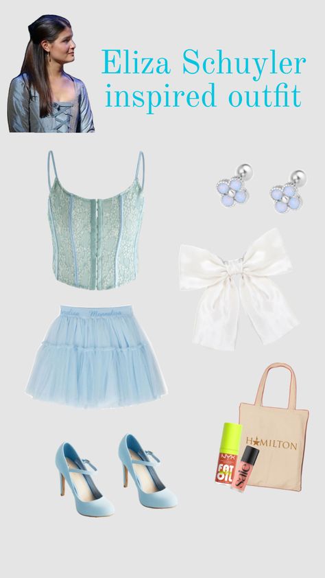 Eliza Schuyler Halloween costume 🩵 Eliza Hamilton Costume, Hamilton Halloween Costume, Hamilton Costume, Hamilton Outfits, Eliza Schuyler, Halloween Outfits, Halloween Costume, Mood Board, Halloween Costumes