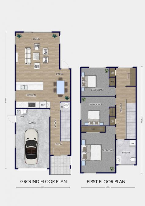 Ngāroto House Plans: 3 bedrooms - 149 sqm - Platinum Homes Monopitch Roof, 3 Bedroom House Plan, Modular Home Plans, Office Interior Design Modern, Nice House, 2 Story Houses, 3 Bedroom House, Architect House, Bedroom House Plans