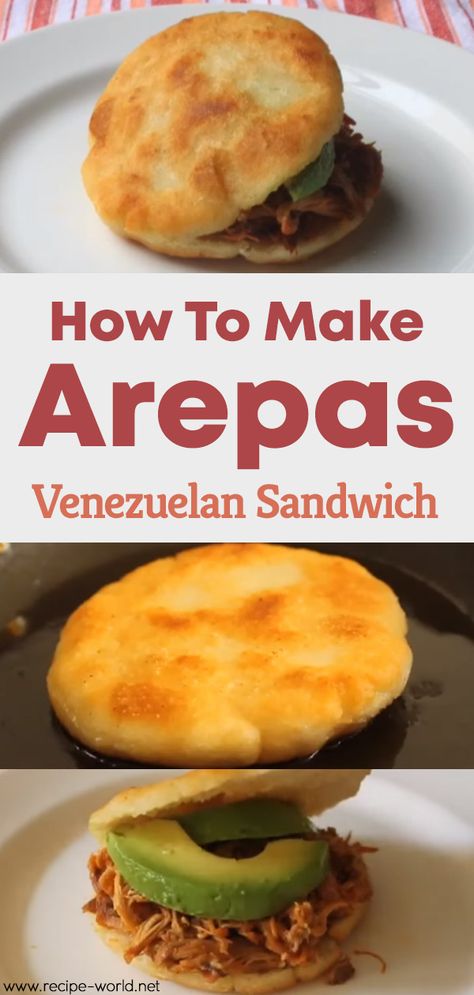 White Corn Meal, Arepas Recipe, South American Recipes, Venezuelan Food, Paleo Cookbook, Panini Press, Colombian Food, Hispanic Food, Delicious Sandwiches