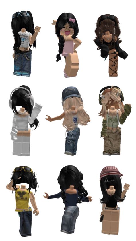 Y2k Baddie Outfits, Latina Baddie Outfit, Cute Baddie Outfits, Album Cover Wallpaper Collage, Latina Outfit, Roblox Skin, Emo Roblox Avatar, Latina Outfits, Y2k Outfit Ideas