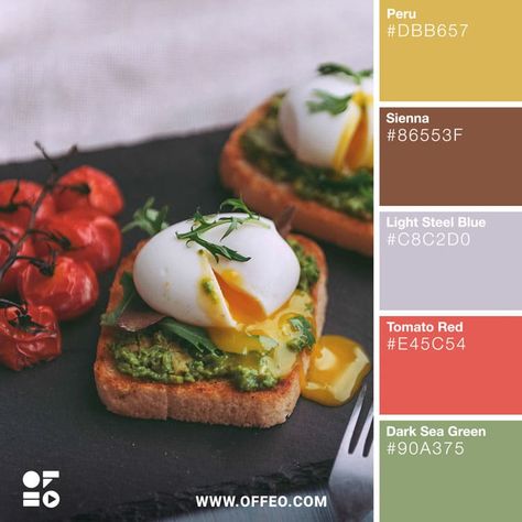 Food Colors Palette, Italian Food Photography, Color Scenes, Color Balance, Photographing Food, Color Pallets, Color Swatches, Food Coloring, Traditional Food