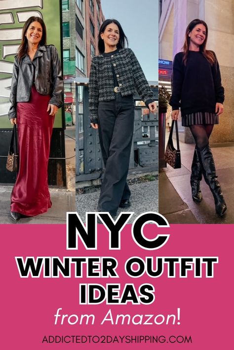 Explore the ultimate guide to Women's Winter Outfit ideas for New York City. Perfect for Travel, these stylish Women's Fashion looks combine warmth and elegance, helping you embrace the city's winter vibe. Get inspired for your next NYC trip with cozy yet chic outfits for every occasion. City Winter Outfit, Women's Winter Outfit, New York City Winter, Winter Outfit Ideas For Women, Outfit Suggestions, Nyc Itinerary, Trendy Winter Fashion, Holiday Soiree, Weekend In Nyc