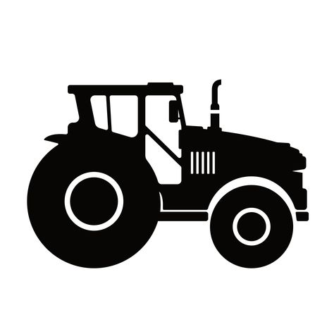 Farming Equipment silhouette - Now available from my Etsy store! Farm Implements Drawing, Farming Silhouette, Tractor Svg Free, Free Tractor Svg, Cartoon Tractor Clip Art, Tractor Silhouette, Farm Tractor, Farm Equipment, Etsy Store