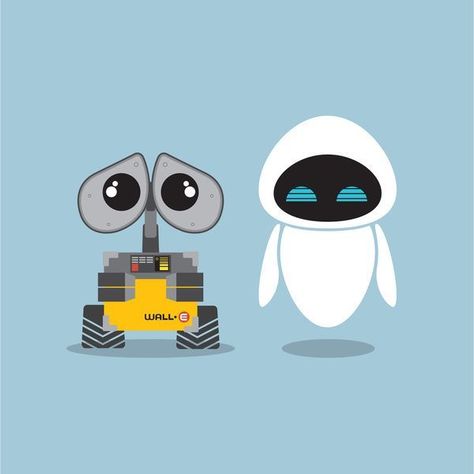 Ashoka Star Wars, Walle Y Eva, Wall E And Eve, Eve Art, Wall E Eve, Disney Pixar Characters, Series Poster, Pixar Characters, Disney Wall