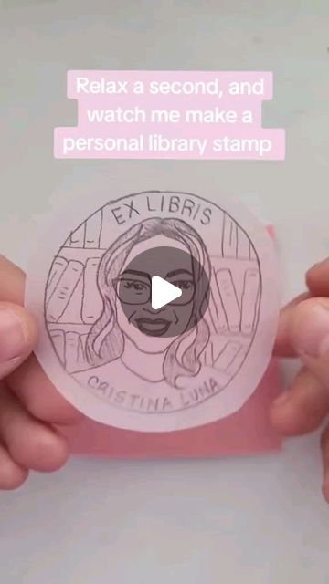 Personal Library Stamp, Ex Libris Stamp, A Stack Of Books, Custom Rubber Stamps, Personal Library, Diy Stamp, Bookish Gifts, Ex Libris, Stack Of Books