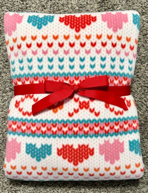 Valentine’s Day Holiday No Sew Fleece Blanket, valentines throw blanket, hugs and kisses blanket, hearts throw blanket, Valentine’s Day gift by Theloveofthree on Etsy Hugs And Kisses Blanket, Fair Isle Blanket, Valentines Throw Blanket, No Sew Fleece, No Sew Fleece Blanket, Sweater Print, Holiday Blankets, Winter Blanket, Heart Blanket