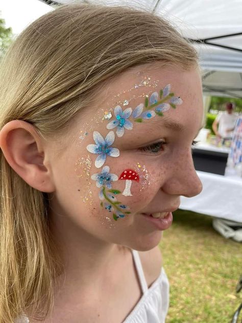 Mushroom Face Paint, Face Painting, Face Paint, Stuffed Mushrooms, Festival, Paint, Makeup, Quick Saves, Make Up