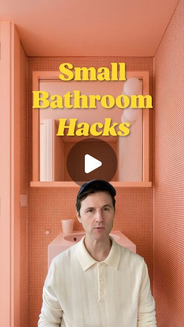 Danny Dobson - A Tropical Architect on Instagram: "Transform your small bathroom with these simple hacks!  We all want a functional and stylish small bathroom.  🚿 Start by prioritising a shower over a bath. Baths take up way too much space!  🪐 Make things float! it creates the effect of space and looks super cool.  🪟 Use a tempered glass screen instead of curtains. Its a no-brainer.  🚪 Be smart with the entry door. Pocket sliding or outward opening work a treat.  👀 And when you enter make sure theres a view of the vanity or a window. It creates more space in the room and looks clean!  🎨 And finally, use a simple palette of colours and materials. Busy tiles will make the space seem smaller.  #bathroomhacks #showerdesign #interiordesign #interiordecor #interiorhacks" Bathroom With Small Window, Bathroom Window Glass Ideas, Bathroom Small Window Ideas, Bathroom With Glass Wall, Small Bathroom Without Windows, Small Bathroom Window Curtains, Small Windowless Bathroom Ideas, Small Bathroom With No Windows, Small Bathroom No Window