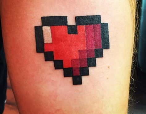 Zelda Coronary heart Tattoo....  See more by visiting the photo Legend Of Zelda Heart Container Tattoo, Zelda Heart Container Tattoo, Heart Container Tattoo, Zelda Heart Tattoo, Pixel Heart Tattoo, But Tattoo, Zelda Heart, Nintendo Tattoo, Pixel Tattoo