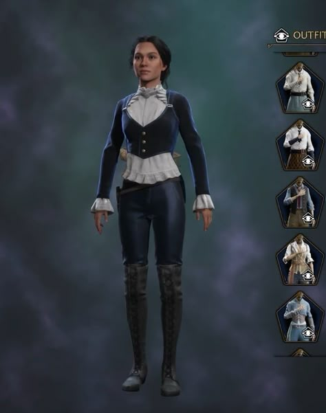 Hogwarts Legacy Uniform, Hogwarts Legacy Outfits Female, Ilvermorny Uniform, Hogwarts Legacy Outfits, Hp Outfits, Ravenclaw Uniform, Hogwart Legacy, Hogwarts Outfits, Hogwarts Dr