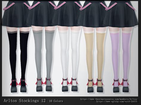 Arltos' Stockings 12 Best Sims, Dress Cake, Sims Community, Thigh High Socks, Sims 4 Cc Finds, Sims 4 Cc, Sims 4 Custom Content, Maxis Match, The Sims Resource