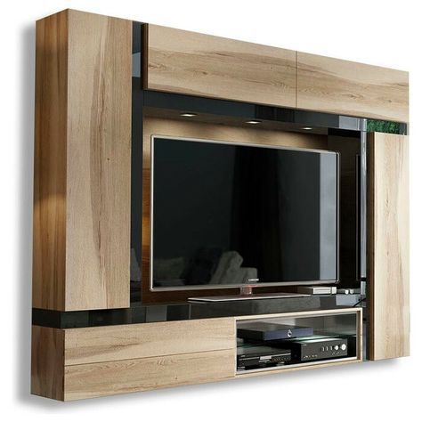 Modern Wall Units, Wall Unit Designs, Entertainment Wall Units, Suport Tv, Entertainment Wall, Entertainment Center Repurpose, Entertainment Center Decor, Tv Wall Unit, Tv Wall Design