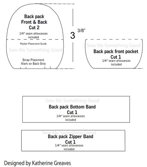 Mini BackPack Coin Purse Tutorial ~ Free-Tutorial.net Mini Backpack Coin Purse Free Pattern, Tiny Backpack Pattern, Chatelaine Diy, Mini Backpack Diy, Mini Backpack Pattern, Small Backpack Pattern, Mini Backpack Keychain, Diy Backpack Pattern, Sewing Patterns Free Beginner