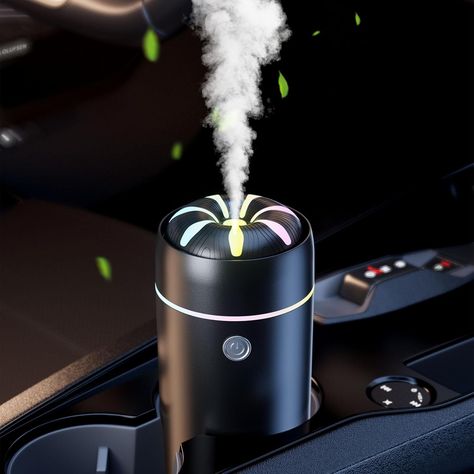 Car Humidifier, Car Diffusers for Essential Oils, Car Air Freshener Diffuser, USB Cool Mist Humidifier Diffuser for Car Home Office Bedroom (Black Upgrade) Diffusers For Essential Oils, Car Humidifier, Small Humidifier, Air Diffuser, Air Freshener Car, Mist Humidifier, Cool Mist Humidifier, Aroma Oil, Car Diffuser