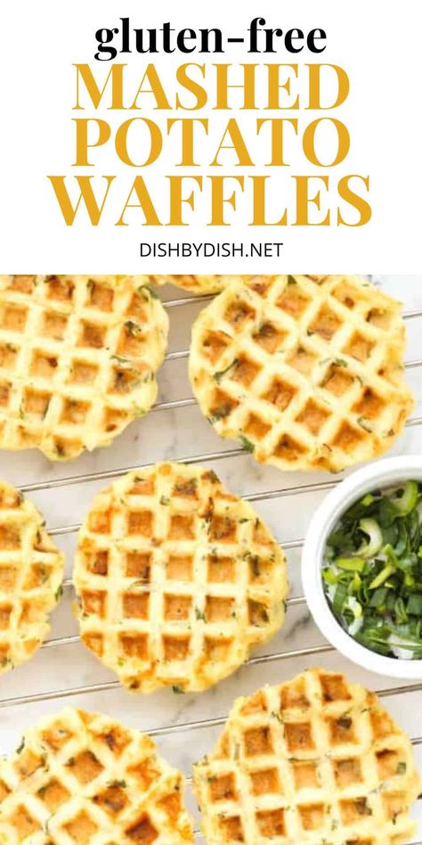 Waffle Iron Potatoes, Gluten Free Mashed Potatoes, Mashed Potato Waffles, Potato Waffle Recipe, Mashed Potato Pancakes, Healthy Waffles, Vegan Mashed Potatoes, Easy Mashed Potatoes, Potato Waffles