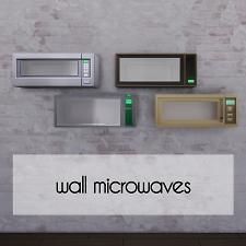 Mod The Sims - Wall Microwaves Wall Microwave, Sims 4 Functional, Sims Kitchen, Sims 4 Kitchen, Die Sims 4, Sims 4 Studio, The Sims 4 Pc, Cc Furniture, Sims 4 Clutter