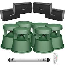 Bose Outdoor Sound System with 6 FreeSpace 360P and 4 FreeSpace FS2SE Loudspeakers Pool Speakers, Live Sound System, Outdoor Speaker System, Outdoor Sound System, Outdoor Bluetooth Speakers, Horn Speakers, Speaker Systems, Ceiling Speakers, Sound Systems