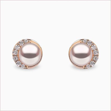 Pearl Gold Earrings, The Bling Ring, Geode Earrings, Bar Stud Earrings, Pearl And Diamond Earrings, Pearl Jewellery, Yoko London, Gold Bracelets, Gold Earrings Designs