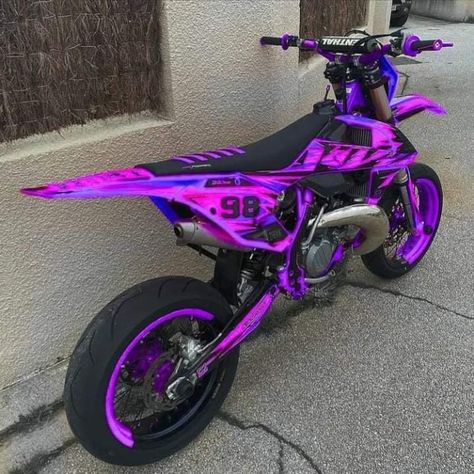 Dirtbike Aesthetic, 50cc Dirt Bike, Ktm Supermoto, Ktm Dirt Bikes, Custom Dirt Bike, Bike Yamaha, Yamaha Dirt Bikes, Pit Bikes, Motocross Girls