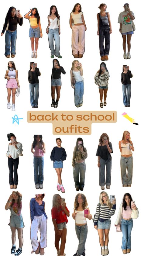 back to school fit ideas School Fit Ideas, 6th Form Outfits, Back To School Fits, School Fit, Outfit Inspo Summer, Fit Ideas, School Fits, Cute Everyday Outfits, Back To School Outfits