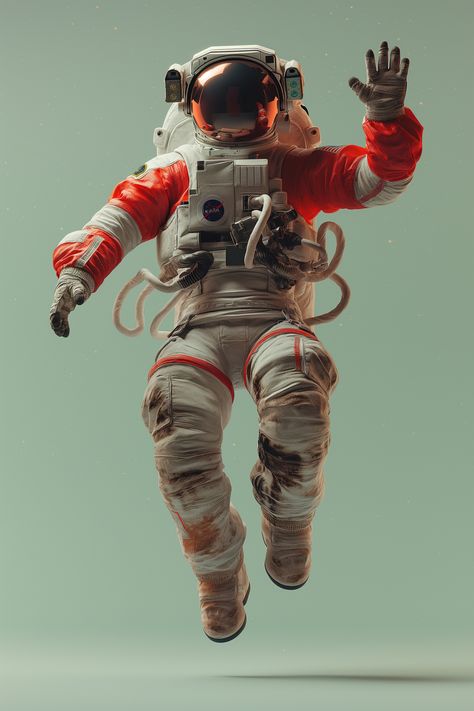 Astronaut Adrift: A Cosmic Voyage Suspended in Time Astronaut Drawing, Mission Space, Futuristic Helmet, Powerful Images, Space Suit, Space Science, Space Travel, Image Generator, Fantasy Landscape