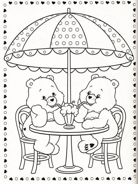 Beach Coloring Pages, Bear Coloring Pages, Adult Colouring Pages, Cartoon Coloring Pages, Disney Coloring Pages, Coloring Pages To Print, Coloring Book Art, Cute Coloring Pages, Care Bear