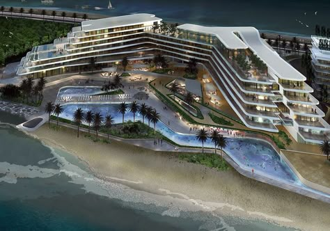 Hotel Project Architecture, Resort Design Plan, Hotel Design Architecture, Project Architecture, Resort Architecture, Facade Architecture Design, Hotel And Resort, Hotel Plan, Hotel Concept