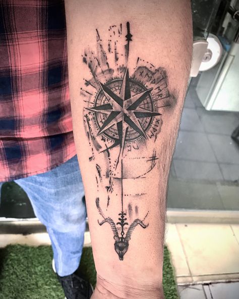 Compass Tattoo For Men, Compass Tattoo Men, Tattoo Magazine, Compass Tattoo, Ahmedabad, Compass, Tattoos For Guys, For Men, Tattoos