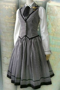 Steampunk Librarian, Black And White Striped Outfit, Stripe Vest, Striped Vest, Corset Vest, Steampunk Costume, Steampunk Clothing, Vestidos Vintage, Black And White Stripes