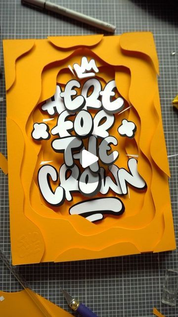 Snooze One – Lettering Artist on Instagram: "(ad/ werbung) Time for another papercut lettering 😎 A project from last year. It’s been a while, should get back into this 😌 I am using Procreate with the „Round 3D“ brush out of my Outline Pack in the beginning btw ✌️ I mainly used sticky 3D pads to level these different layers of paper. For the letters that are a bit higher I used acrylic glas, so it looks more like they are floating and you can’t really see the sticky pads 👌👌 #papercut #paperart #letteringideas #papercutart #modernlettering" Snooze One, Text Art Typography, Adobe Illustrator Brushes, Paper Cut Artists, Procreate Ipad Tutorials, Illustrator Brushes, Using Procreate, Graffiti Lettering Fonts, Procreate Ipad Art