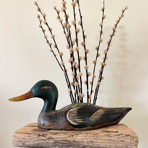 Duck Decoys, Antique Fairs, Vintage Home, Vintage Home Decor, Norfolk, Single Piece, Makers Mark, Green Colors, Vintage House