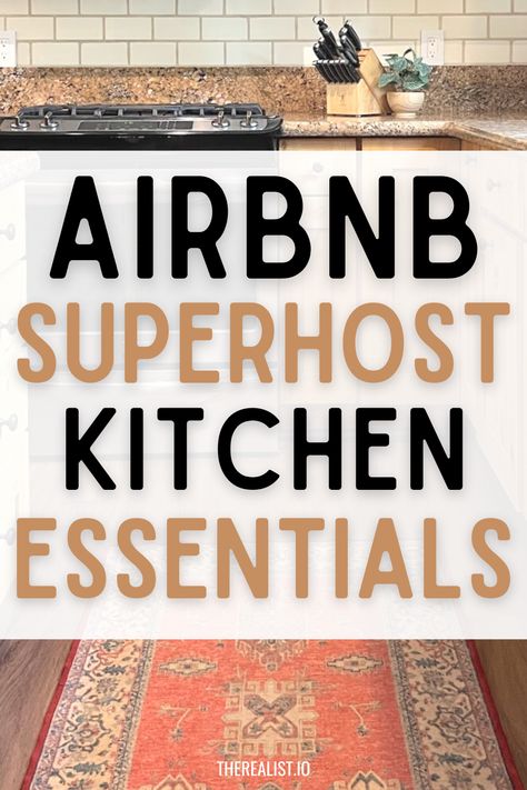 Start An Airbnb, Airbnb Kitchen, Airbnb Checklist, Kitchen Checklist, Airbnb Reviews, Room Checklist, Airbnb Hosting, Expensive Coffee, Best Airbnb