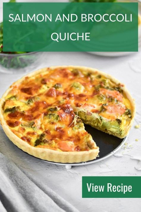 This savory and satisfying dish is packed with smoked salmon, broccoli, and creamy mozzarella. It’s a colorful, filling option that’s perfect for anyone looking to enjoy a healthy, delicious quiche. If you're a quiche lover, this one will definitely be up your alley! Quish Recipes, Broccoli Quiche Recipes, Smoked Salmon Quiche, Central American Food, Salmon Broccoli, Salmon Quiche, Delicious Quiche, Broccoli Quiche, Mushroom Quiche