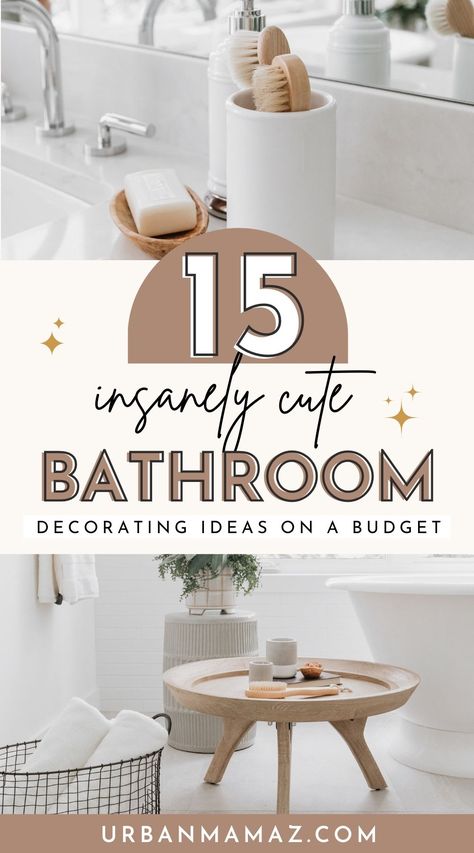 Budget Small Bathroom, Garden Hideaway, Half Bath Decor, Teen Bathrooms, Boho Bathroom Ideas, Half Bathroom Decor, Girly Bathroom, Bathroom Counter Decor, Bathroom Sink Decor