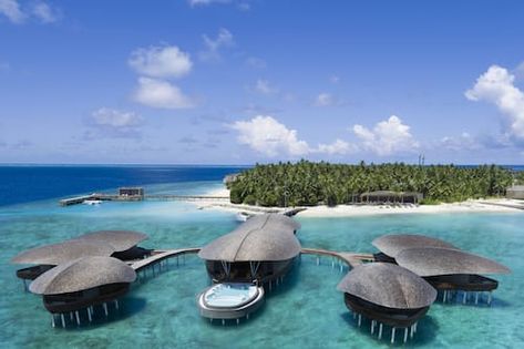 Book The St. Regis Maldives Vommuli Resort in Vommuli | Hotels.com St Regis Maldives, St Regis Hotel, Luxury Resort Hotels, Beach Suite, Luxury Beach Resorts, Water Sunset, Water Villa, Maldives Resort, Yacht Rental