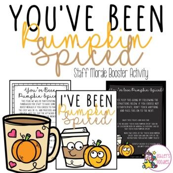 This You've Been Pumpkin Spiced Staff activity is perfect to start off the Fall season and have fun!Included in this packet:Editable LetterEditable Letter with tear off stripLetter with tear off stripDirections to include to each teacher (multiple templates)Poem (multiple templates)Gift tags (small-4 per sheet and large- 2 per sheet)Door hanger to let the others know "I've Been Booed!"Door sign to postCheck out the preview to see the styles included!Check me out on Pinterest and Facebook!Also, f Fall Activities For Workplace, You’ve Been Mugged Fall Ideas, Fall Employee Engagement Ideas, You’ve Been Mugged Fall, You've Been Mugged Free Printable, November Staff Morale Booster, Fall Staff Appreciation Ideas, Staff Morale Booster Teachers, Fall Teacher Gifts