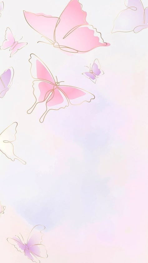 Butterfly Iphone Wallpaper, Iphone Wallpaper Pink, Kosmetyki Mary Kay, Background Butterfly, Butterfly Border, Butterfly Invitations, Aesthetic Butterfly, Border Vector, Mobile Wallpaper Iphone